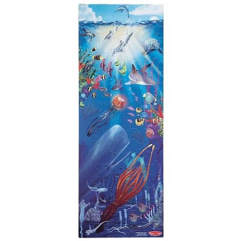 Puzzle de podea In adancurile Oceanului Melissa and Doug 0443, 100 piese - poza 3