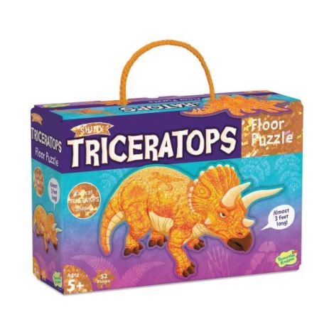 Puzzle de podea in forma de triceratop, Triceratops Floor Puzzle - poza 1