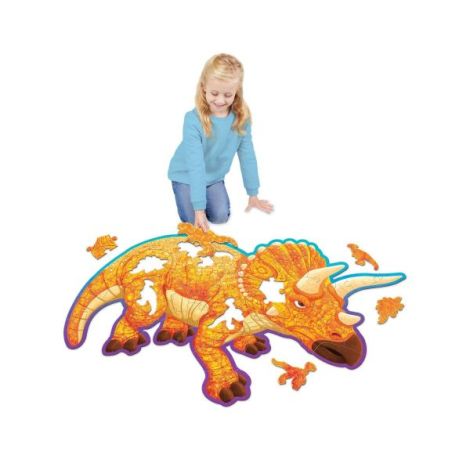 Puzzle de podea in forma de triceratop, Triceratops Floor Puzzle - poza 3