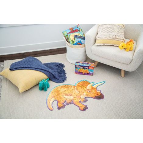 Puzzle de podea in forma de triceratop, Triceratops Floor Puzzle - poza 4
