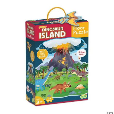 Puzzle de podea Insula dinozaurilor, Dinosaur island floor puzzle, Peaceable Kingdom - poza 1