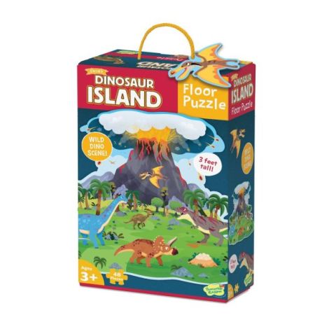 Puzzle de podea Insula dinozaurilor, Dinosaur island floor puzzle, Peaceable Kingdom - poza 2