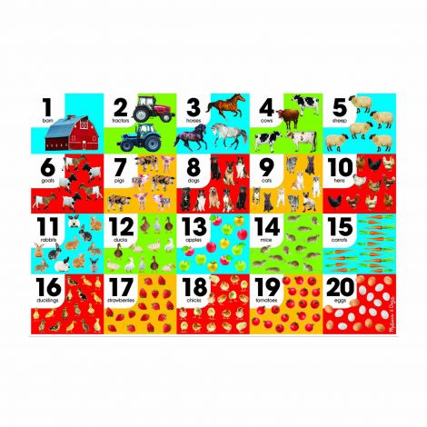 Puzzle de podea Numara animalele - Melissa & Doug - poza 1