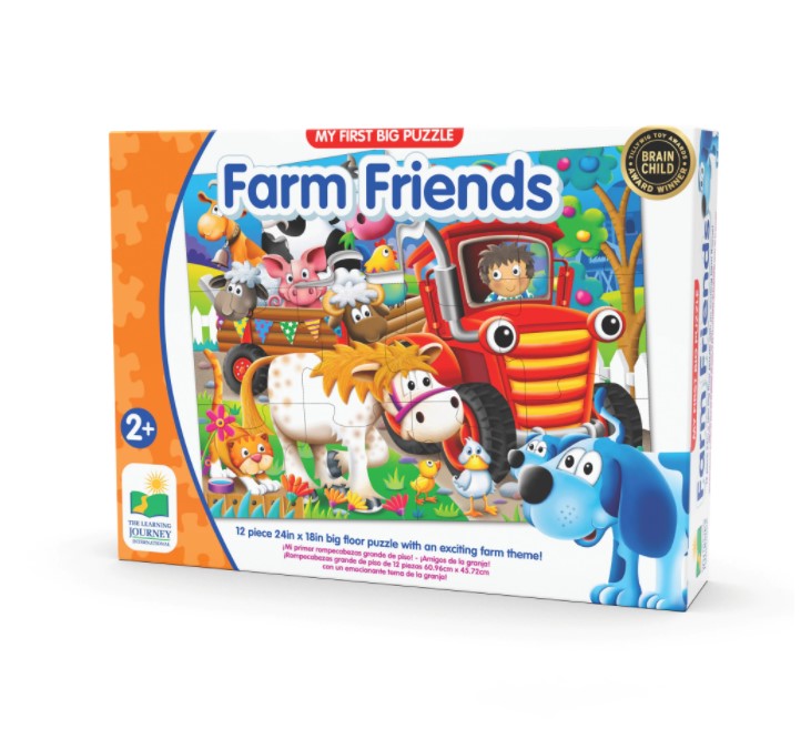 Puzzle de podea The Learning Journey Animale la ferma - poza 1