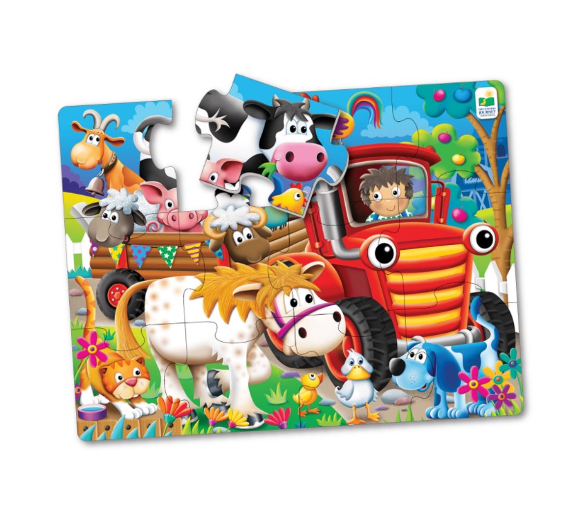 Puzzle de podea The Learning Journey Animale la ferma - poza 2