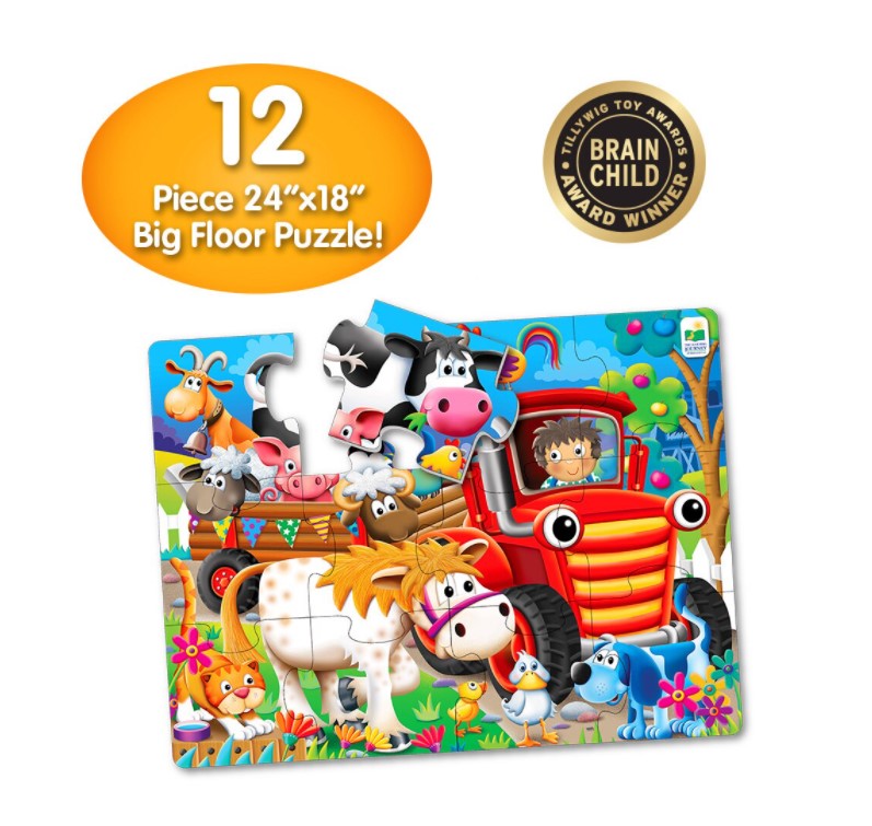 Puzzle de podea The Learning Journey Animale la ferma - poza 4