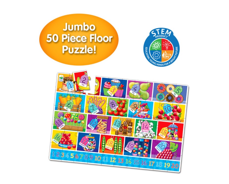 Puzzle de podea The Learning Journey Numere Engleza - poza 4