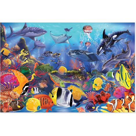 Puzzle de podea Viata subacvatica Melissa and Doug - poza 2