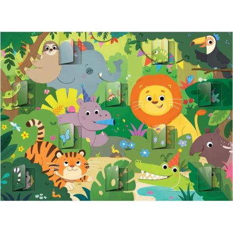 Puzzle deschide ferestrele - jungla ( 20 piese) - poza 2