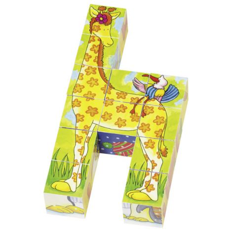 Puzzle din cuburi Animale Amuzante - poza 3