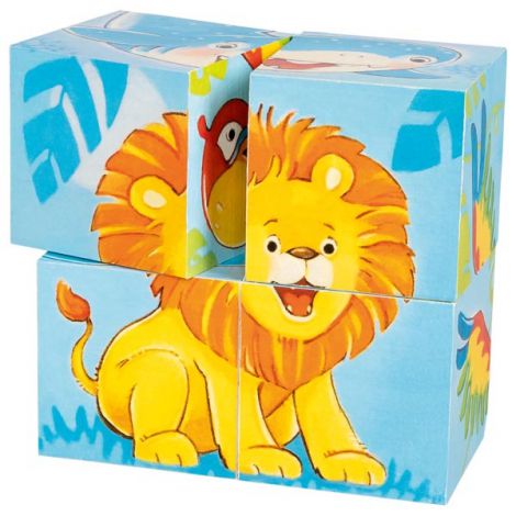 Puzzle din cuburi Animale Salbatice - poza 2