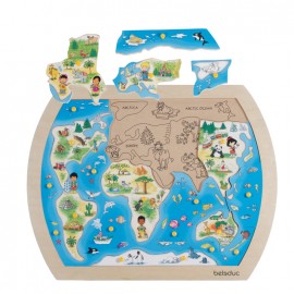 Puzzle din lemn 21 piese, O lume intreaga - poza 1