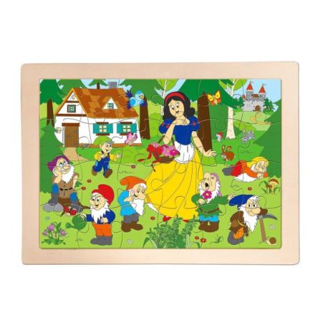 Puzzle din lemn - Alba ca zapada - poza 1