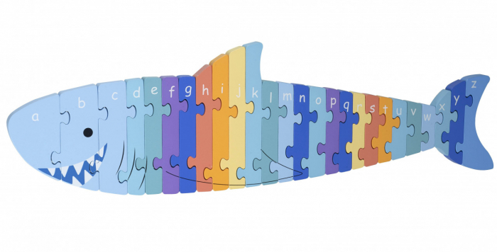 Puzzle din lemn alfabet, Orange Tree Toys