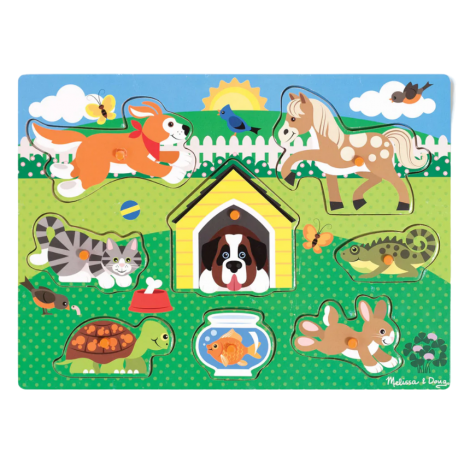 Puzzle din lemn Animalele de companie