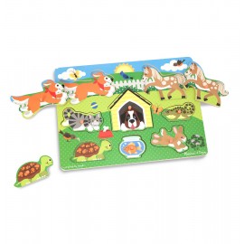 Puzzle din lemn Animalele de companie - poza 2