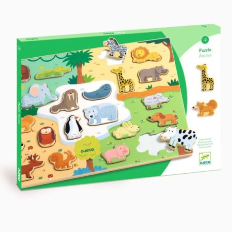 Puzzle din lemn Animo, Djeco - poza 1