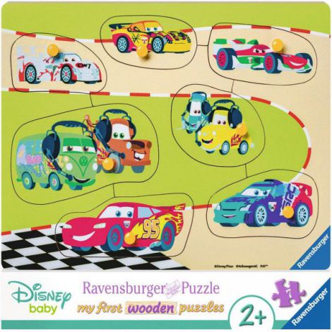 Puzzle din lemn Cars, 7 piese - poza 1