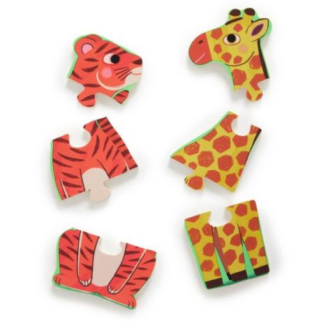 Puzzle din lemn Coucou Tigre, Djeco - poza 2
