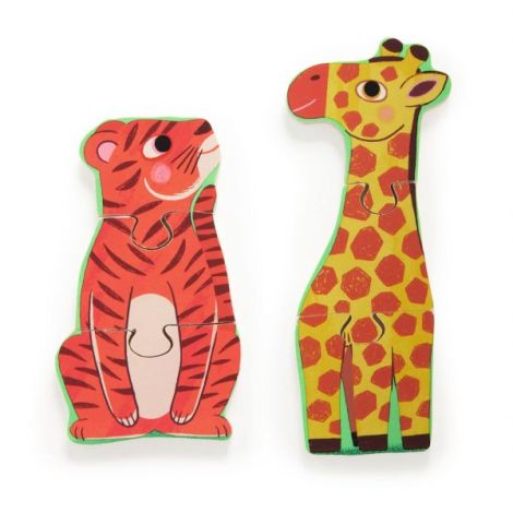 Puzzle din lemn Coucou Tigre, Djeco - poza 3