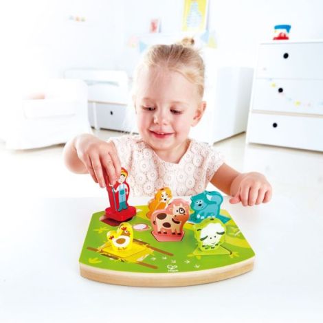 Puzzle din lemn cu sunete - Ferma - poza 3