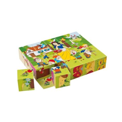 Puzzle din lemn cuburi - Basme 4 x 5 - poza 2