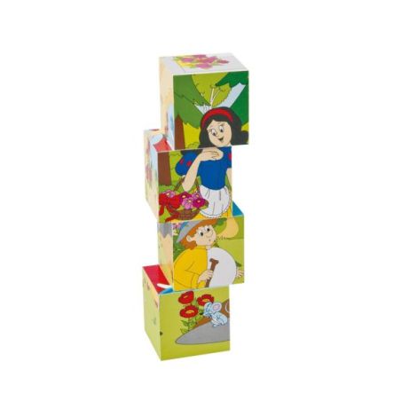 Puzzle din lemn cuburi - Basme 4 x 5 - poza 3