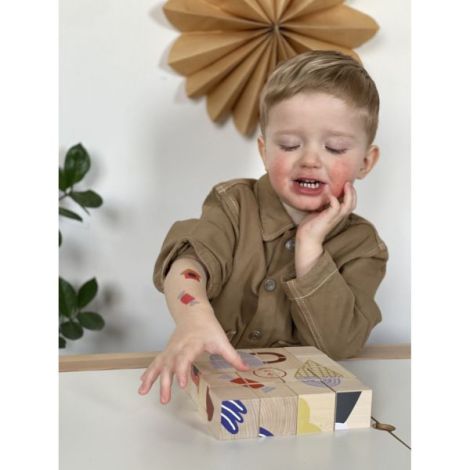 Puzzle din lemn cuburi - Poveste 3 x 3 - poza 5