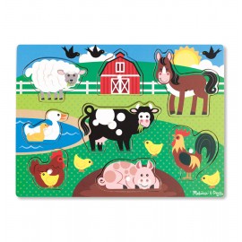 Puzzle din lemn Ferma Animalelor - poza 1