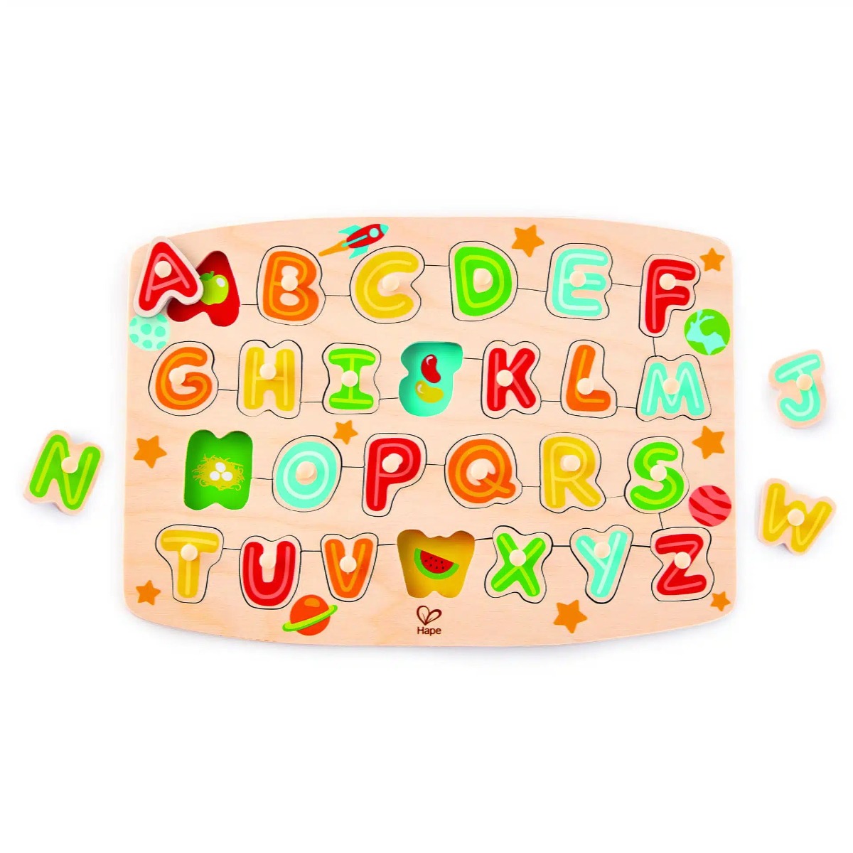 Puzzle din lemn Hape Litere 27 piese - poza 1