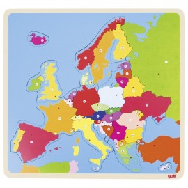 Puzzle din lemn, Harta Europei, 35 piese - poza 1