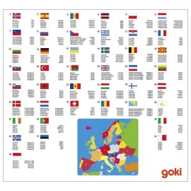 Puzzle din lemn, Harta Europei, 35 piese - poza 2