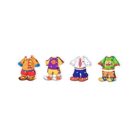 Puzzle din lemn - Imbraca baietelul - poza 2