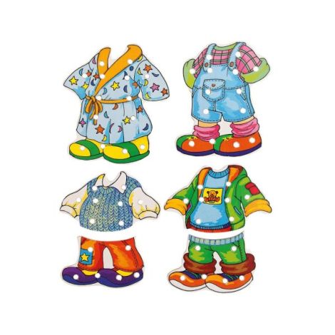 Puzzle din lemn - Imbraca baietelul - poza 3