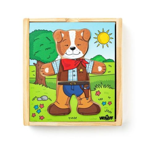Puzzle din lemn - Imbraca catelul - poza 1