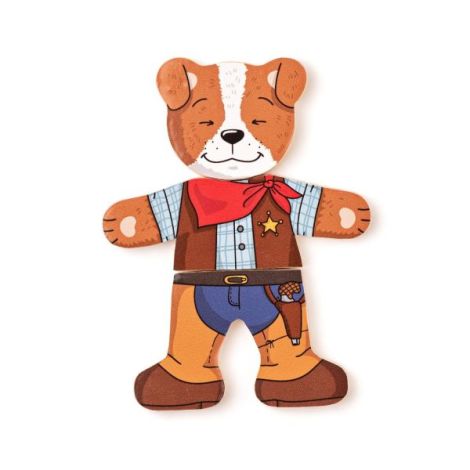 Puzzle din lemn - Imbraca catelul - poza 3