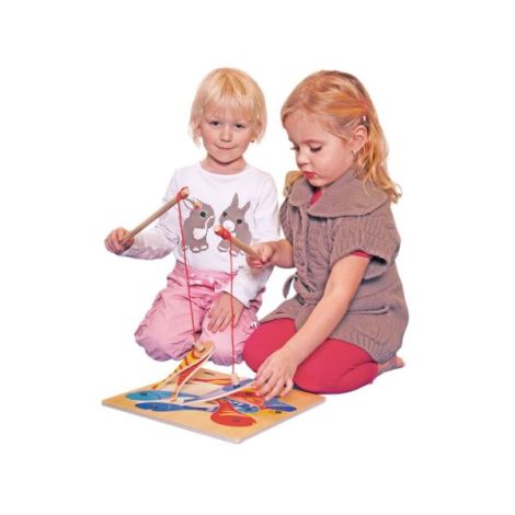 Puzzle din lemn - Joc magnetic de pescuit - poza 2