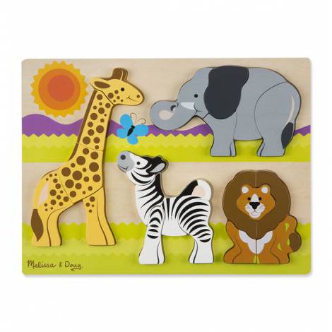 Puzzle din lemn Jumbo Safari Melissa and Doug - poza 2