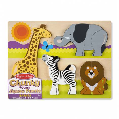 Puzzle din lemn Jumbo Safari Melissa and Doug - poza 4