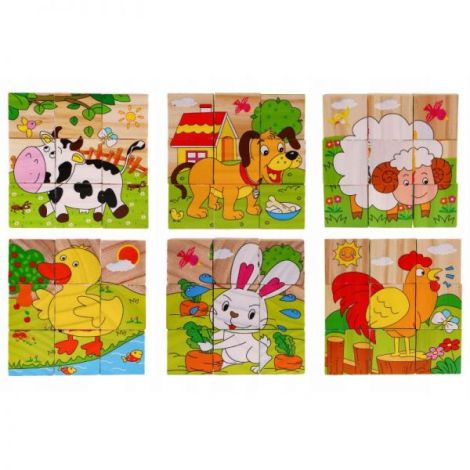 Puzzle din lemn Marionette 9 piese - poza 2