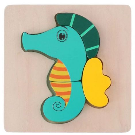 Puzzle din lemn Marionette Calut de mare 5 piese - poza 1