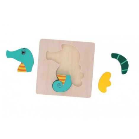 Puzzle din lemn Marionette Calut de mare 5 piese - poza 2