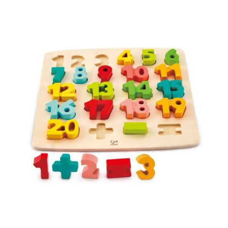 Puzzle din lemn - Matematica, numere dolofane - poza 2