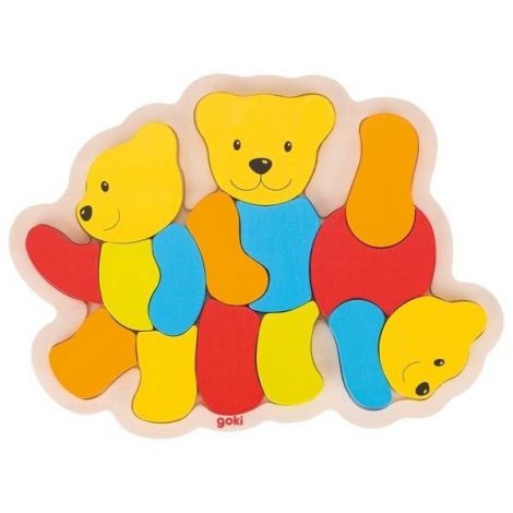 Puzzle din lemn Trei Ursuleti