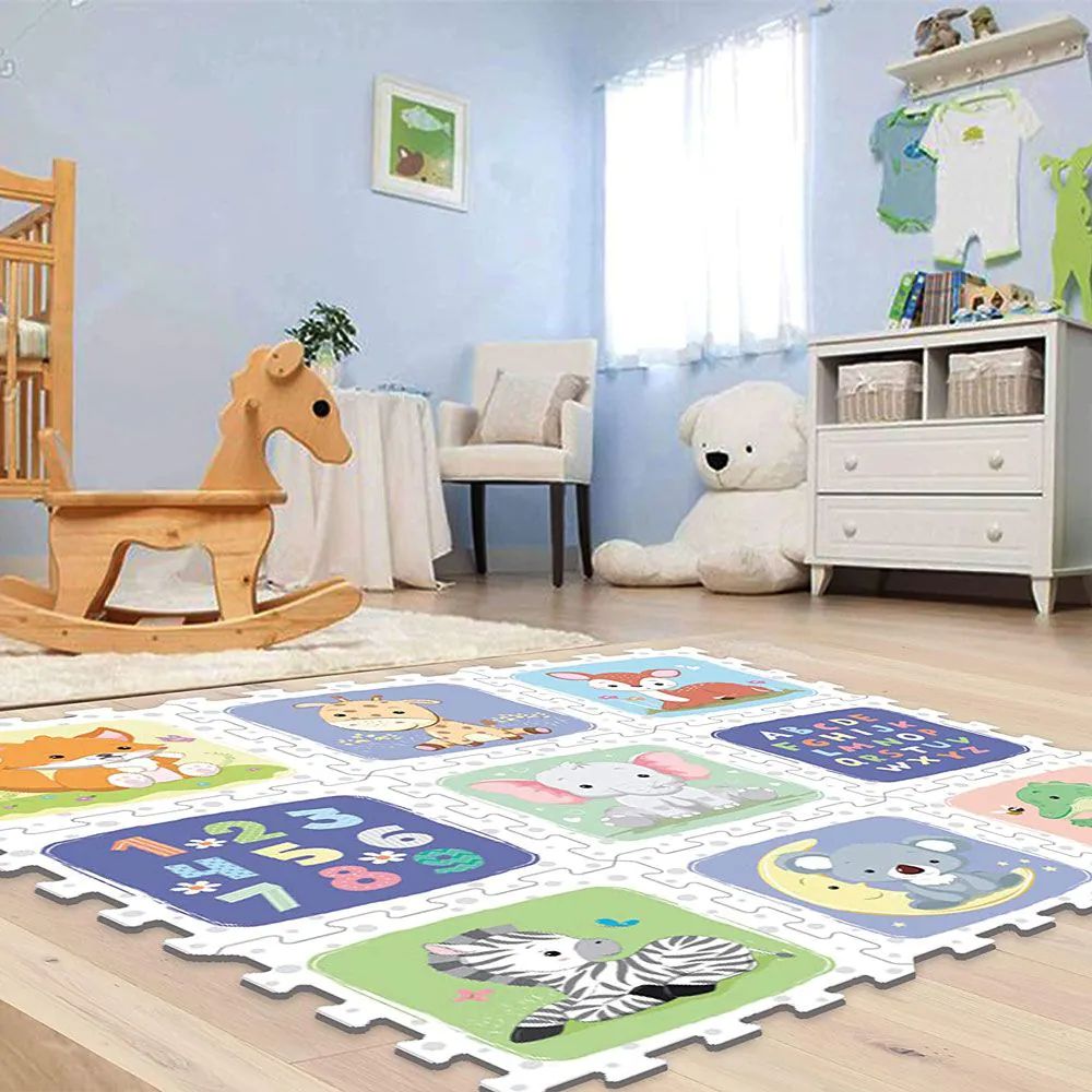 Puzzle din spuma pentru podea SunTa Toys Safari 9 piese - poza 2