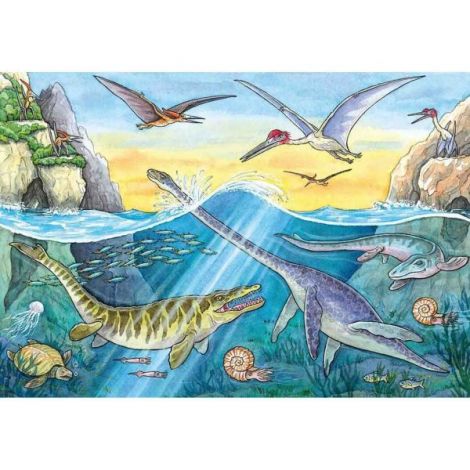 Puzzle Dinozauri, 2X24 Piese - poza 2