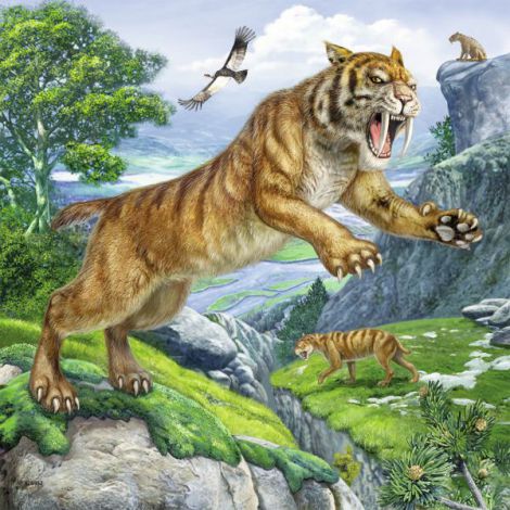 Puzzle dinozauri, 3x49 piese - poza 3