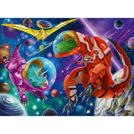 Puzzle Dinozauri In Spatiu, 200 Piese - poza 1