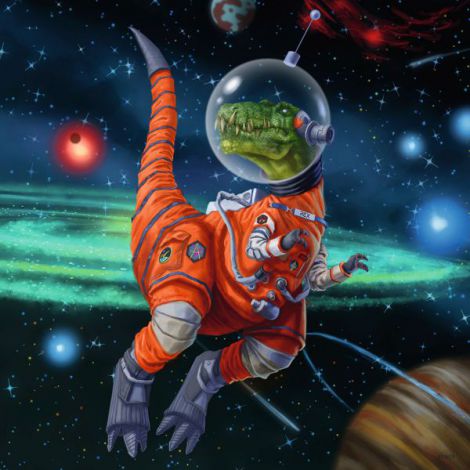 PUZZLE DINOZAURI IN SPATIU, 3x49 PIESE - poza 3