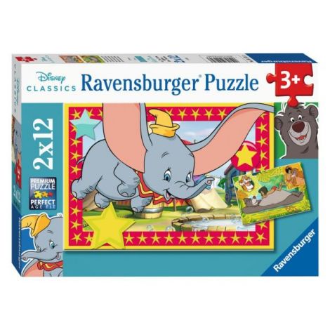 Puzzle Disney Animale, 2X12 Piese - poza 3